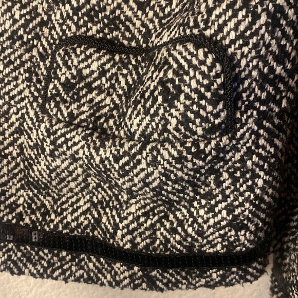 Cynthia Rowley wool blazer jacket sequin herringbone coat country club L - Picture 11 of 13